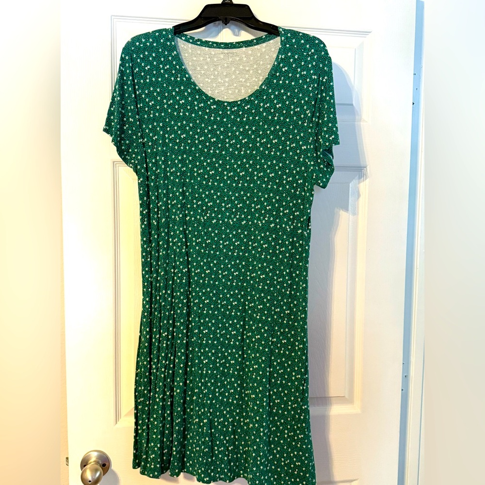 Green Floral Dress
